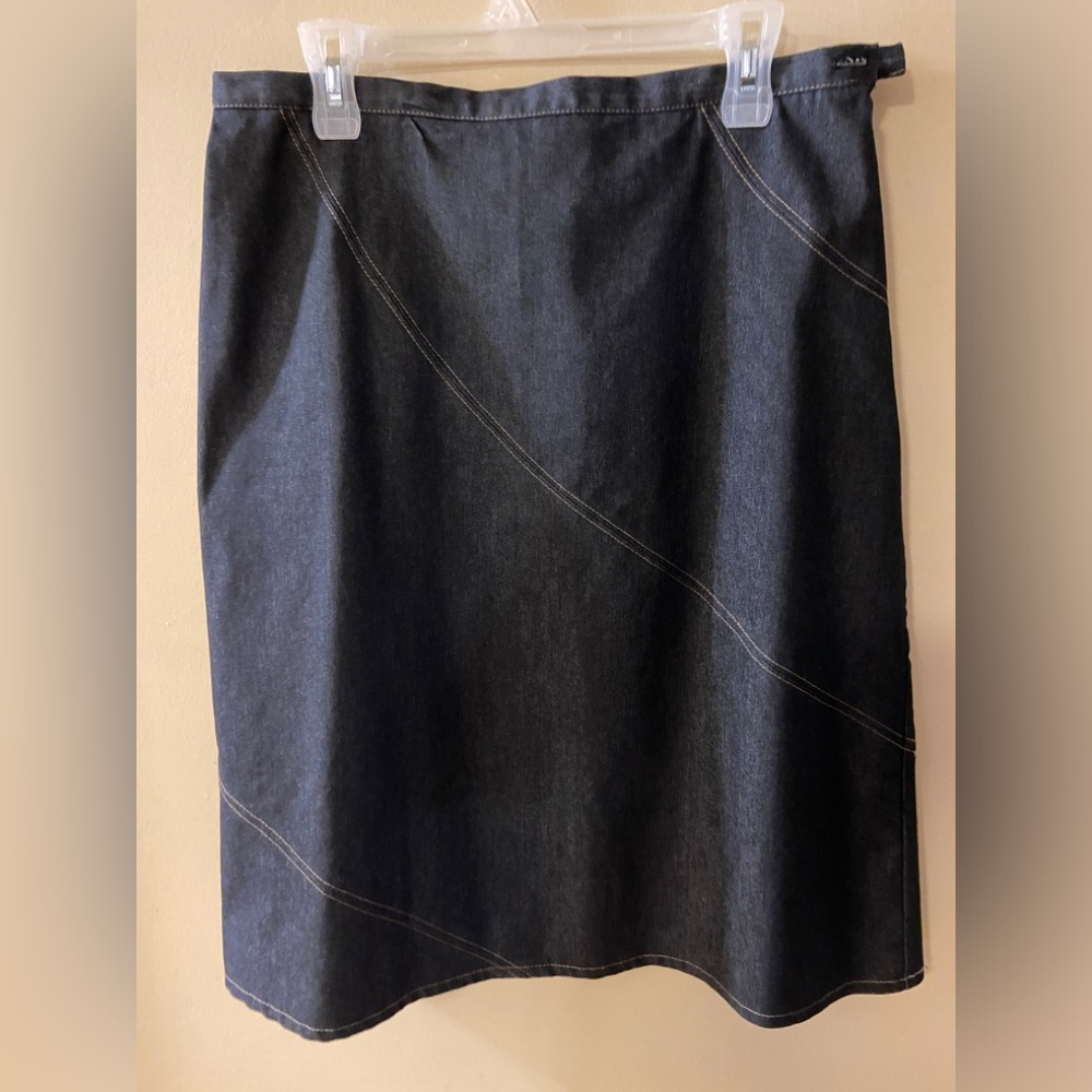 Jessica navy blue midi skirt - size 14